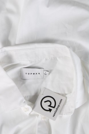 Ανδρικό πουκάμισο Topman, Μέγεθος L, Χρώμα Λευκό, Τιμή 21,83 €