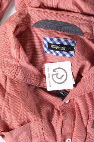 Мъжка риза Van Linnen, Размер XL, Цвят Розов, Цена 17,40 лв.