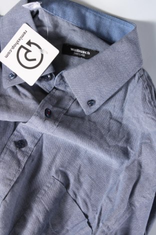 Ανδρικό πουκάμισο Walbusch, Μέγεθος M, Χρώμα Μπλέ, Τιμή 18,71 €