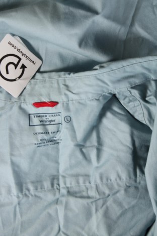 Ανδρικό πουκάμισο Wrangler, Μέγεθος L, Χρώμα Μπλέ, Τιμή 16,65 €