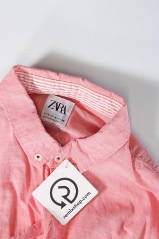 Мъжка риза Zara, Размер M, Цвят Розов, Цена 19,38 лв.