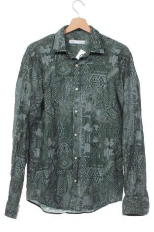 Pánska košeľa  Zara, Veľkosť S, Farba Zelená, Cena  19,28 €