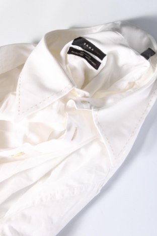 Мъжка риза Zara Man, Размер L, Цвят Бял, Цена 17,00 лв.
