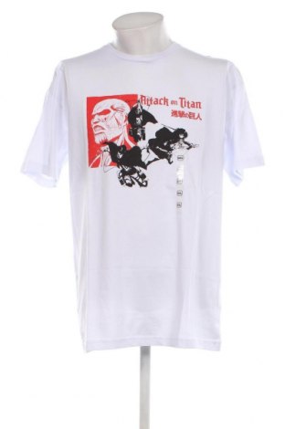 Męski T-shirt, Rozmiar XXL, Kolor Biały, Cena 41,98 zł