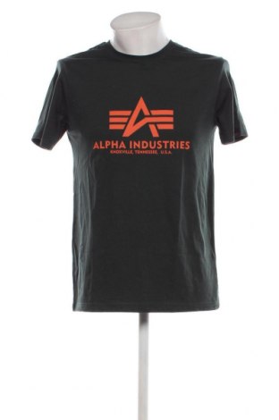 Мъжка тениска Alpha Industries, Размер M, Цвят Зелен, Цена 56,00 лв.