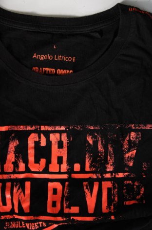 Мъжка тениска Angelo Litrico, Размер L, Цвят Черен, Цена 13,00 лв.