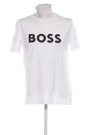 Męski T-shirt BOSS, Rozmiar M, Kolor Biały, Cena 303,86 zł