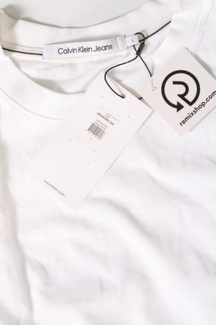 Herren T-Shirt Calvin Klein, Größe L, Farbe Weiß, Preis € 39,69