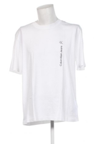 Herren T-Shirt Calvin Klein, Größe L, Farbe Weiß, Preis € 39,69