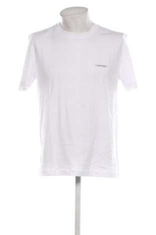 Męski T-shirt Calvin Klein, Rozmiar L, Kolor Biały, Cena 175,28 zł