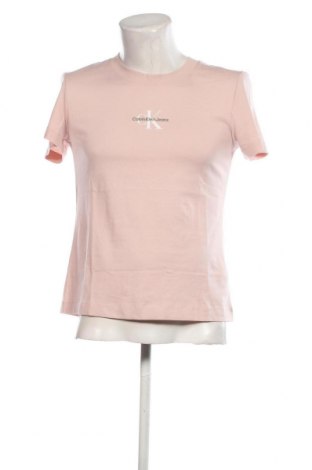 Herren T-Shirt Calvin Klein Jeans, Größe L, Farbe Rosa, Preis 19,85 €
