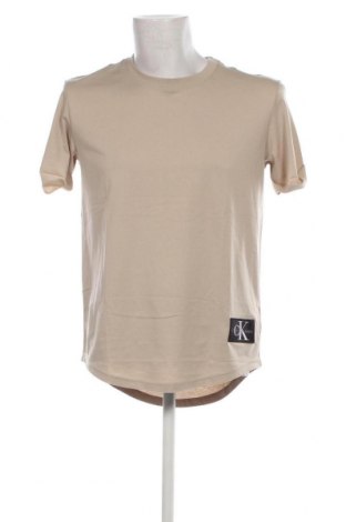 Herren T-Shirt Calvin Klein Jeans, Größe M, Farbe Beige, Preis 39,69 €