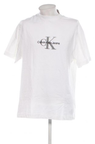 Herren T-Shirt Calvin Klein Jeans, Größe S, Farbe Weiß, Preis 39,69 €