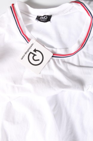 Мъжка тениска D&G Dolce&Gabbana, Размер XL, Цвят Бял, Цена 62,70 лв.