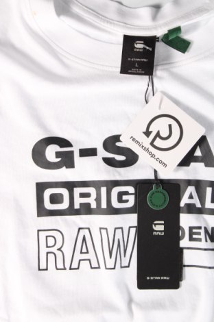 Ανδρικό t-shirt G-Star Raw, Μέγεθος L, Χρώμα Λευκό, Τιμή 29,90 €