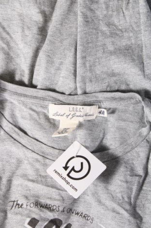 Ανδρικό t-shirt H&M L.O.G.G., Μέγεθος XXL, Χρώμα Γκρί, Τιμή 7,64 €