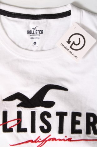 Męski T-shirt Hollister, Rozmiar M, Kolor Biały, Cena 82,63 zł