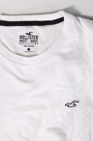 Herren T-Shirt Hollister, Größe L, Farbe Weiß, Preis 11,99 €