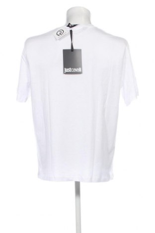 Męski T-shirt Just Cavalli, Rozmiar M, Kolor Biały, Cena 303,86 zł