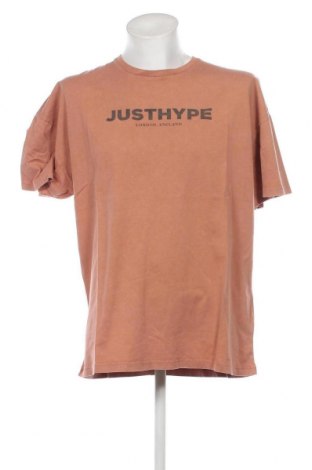 Ανδρικό t-shirt Just Hype, Μέγεθος L, Χρώμα Καφέ, Τιμή 11,99 €