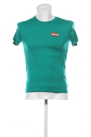 Мъжка тениска Levi's, Размер XS, Цвят Зелен, Цена 30,80 лв.
