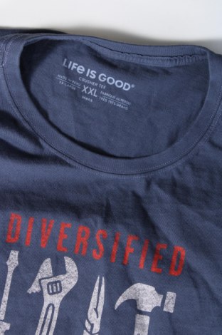 Herren T-Shirt Life Is Good, Größe XXL, Farbe Blau, Preis € 14,61