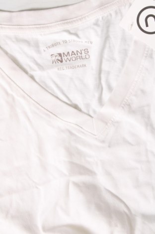 Męski T-shirt Man's World, Rozmiar 3XL, Kolor Biały, Cena 41,58 zł
