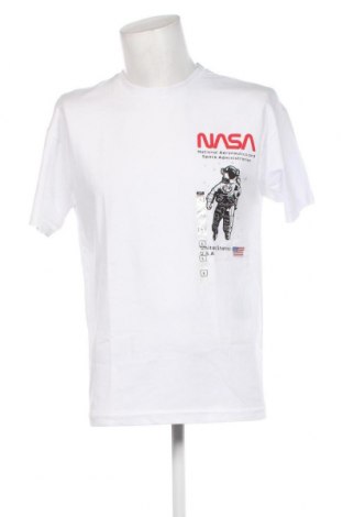 Herren T-Shirt NASA, Größe L, Farbe Weiß, Preis 11,19 €