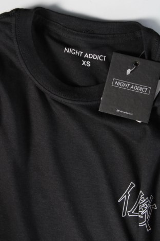 Herren T-Shirt NIGHT ADDICT, Größe XS, Farbe Schwarz, Preis 7,19 €