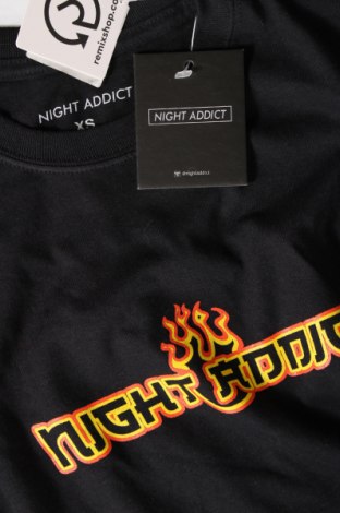 Herren T-Shirt NIGHT ADDICT, Größe XS, Farbe Schwarz, Preis € 15,98