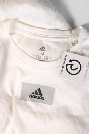 Herren T-Shirt Adidas, Größe M, Farbe Weiß, Preis € 13,81