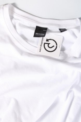 Herren T-Shirt Only & Sons, Größe XL, Farbe Weiß, Preis € 10,82