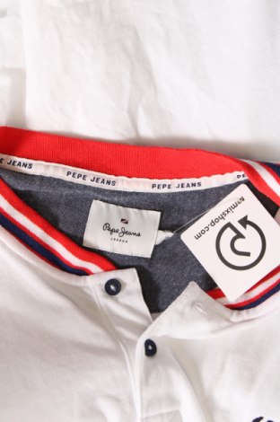 Мъжка тениска Pepe Jeans, Размер XL, Цвят Бял, Цена 56,00 лв.