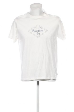 Herren T-Shirt Pepe Jeans, Größe M, Farbe Weiß, Preis 28,87 €