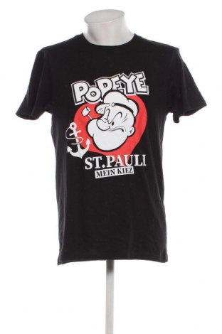 Мъжка тениска Popeye, Размер L, Цвят Черен, Цена 13,00 лв.