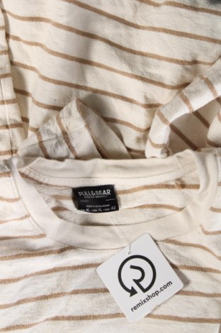 Ανδρικό t-shirt Pull&Bear, Μέγεθος XL, Χρώμα Εκρού, Τιμή 7,64 €