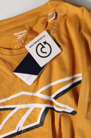 Herren T-Shirt Reebok, Größe L, Farbe Gelb, Preis 14,44 €