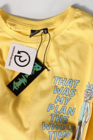 Herren T-Shirt Rick and Morty, Größe S, Farbe Gelb, Preis 7,99 €