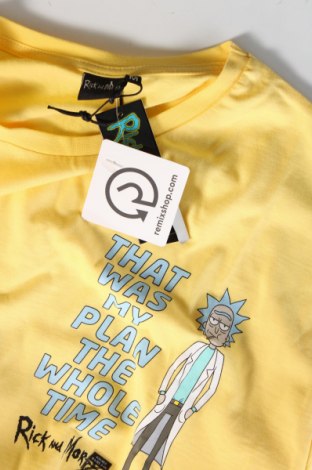 Ανδρικό t-shirt Rick and Morty, Μέγεθος M, Χρώμα Κίτρινο, Τιμή 7,99 €