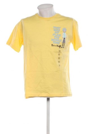 Herren T-Shirt Rick and Morty, Größe M, Farbe Gelb, Preis 8,79 €