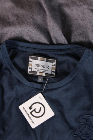 Herren T-Shirt SikSilk, Größe M, Farbe Blau, Preis 7,16 €