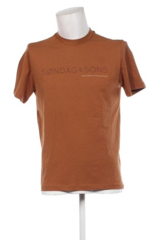 Мъжка тениска Sondag & Sons, Размер L, Цвят Кафяв, Цена 15,75 лв.