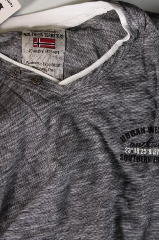 Herren T-Shirt Southern Territory, Größe M, Farbe Grau, Preis 8,00 €