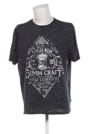 Ανδρικό t-shirt Tom Tompson, Μέγεθος XXL, Χρώμα Μπλέ, Τιμή 8,04 €