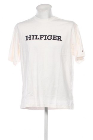 Męski T-shirt Tommy Hilfiger, Rozmiar L, Kolor Biały, Cena 205,24 zł