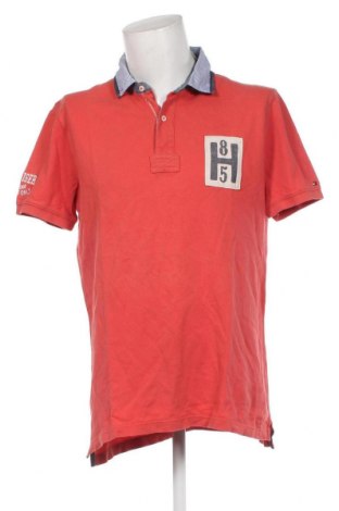 Męski T-shirt Tommy Hilfiger, Rozmiar XXL, Kolor Czerwony, Cena 108,75 zł