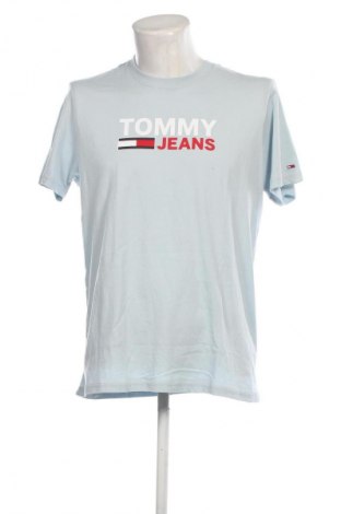 Męski T-shirt Tommy Jeans, Rozmiar L, Kolor Niebieski, Cena 205,24 zł