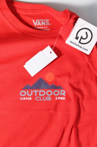 Herren T-Shirt Vans, Größe M, Farbe Rot, Preis 21,55 €