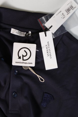 Męski T-shirt Versace Collection, Rozmiar S, Kolor Niebieski, Cena 365,04 zł