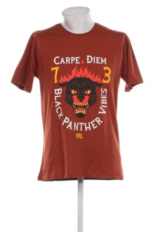 Мъжка тениска Viral Vibes, Размер L, Цвят Кафяв, Цена 20,15 лв.